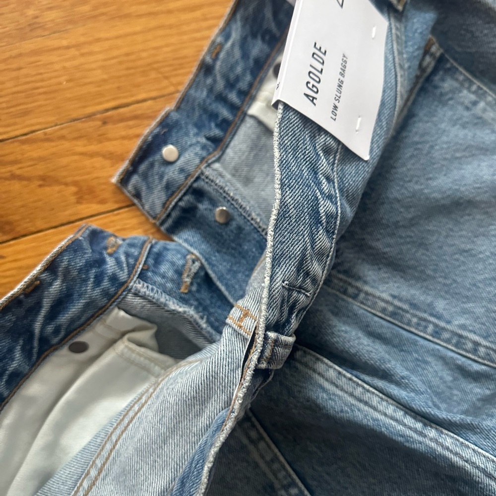 Agolde Low Slung Baggy Jeans NWT Size 28 - Picture 6 of 12